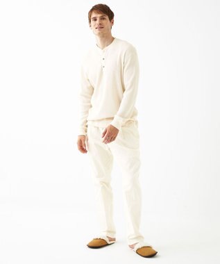 JOSEPH ABBOUD MOUNTAIN 【SPACE／UNISEX】OGコットンワッフル カットソー アイボリー系