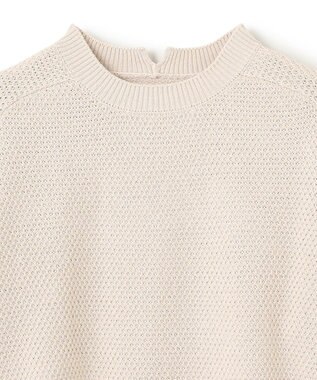 UNFILO ラメリンクス ラウンドテールニット ベージュ