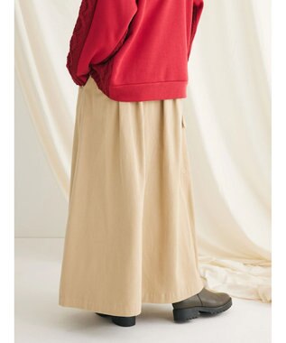 CRAFT STANDARD BOUTIQUE 綿ピーチカーゴスカート Beige