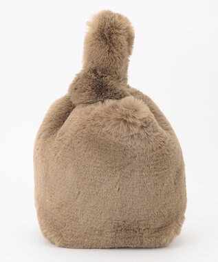 GRACE CONTINENTAL マルシェエコファーバッグ ベージュ