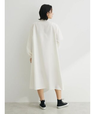 Green Parks ＳＥＴ２点　ニットベスト＋シャツワンピース Off White
