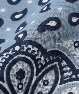 JOSEPH ABBOUD 【AMERUCCI ARCHIVIO】ミニペイズリー ストール サックスブルー系5