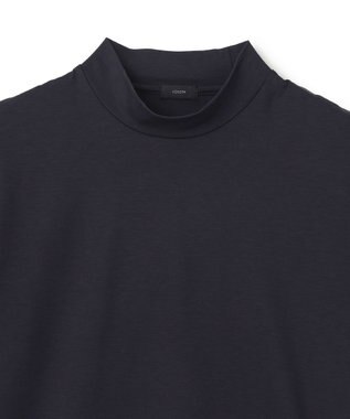 JOSEPH HOMME コンパクトストレッチジャージー　モックネックＴシャツ ネイビー系
