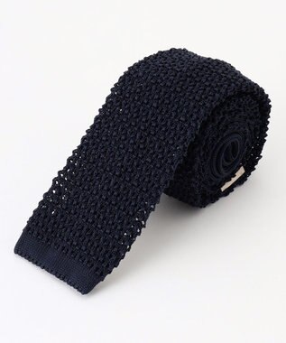 J.PRESS MEN 【J.PRESS KNIT TIE COLLECTION】無地 ニットネクタイ ネイビー系