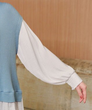 Tiaclasse ベストドッキングトップス ブルー×グレー