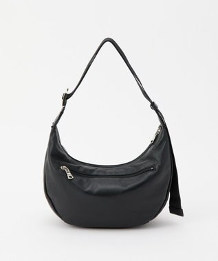 russet ソフトレザーラウンドショルダーバッグ(CE-1326-WEB) Black2