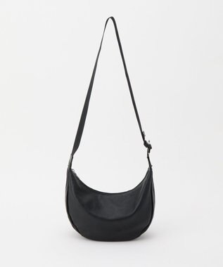 russet ソフトレザーラウンドショルダーバッグ(CE-1326-WEB) Black2