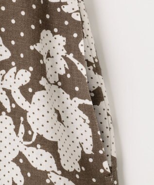 自由区 【XSサイズ~/洗える】モノトーンドットフレア スカート ブラウン系5