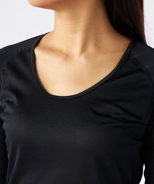 FILA GOLF／marie claire 【FILA GOLF】クルーネックインナーシャツ ブラック