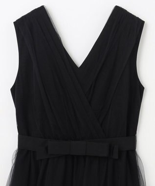 GRACE CONTINENTAL チュールドレープドレス ブラック