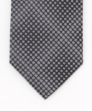 JOSEPH HOMME 【日本製】グラデーションハウンドトゥース 　ネクタイ ライトグレー系7