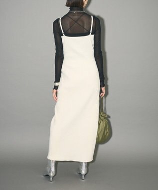 Green Parks レース編み風ビスチェキャミワンピース Off White