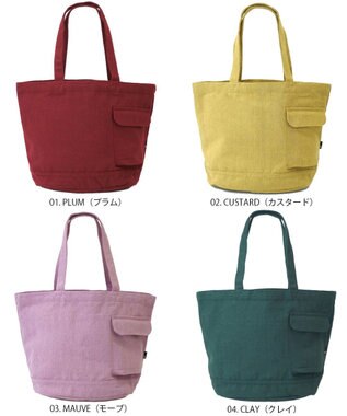 ROOTOTE 1018【A4サイズ収納】SN.ミディアム.リサイクルコットン-D 01：プラム