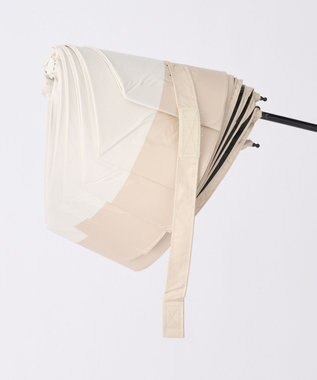 MOONBAT 【遮光100％/３秒で折りたためる日傘】晴雨兼用 折りたたみ傘 ウラワザ バイカラー ベージュ