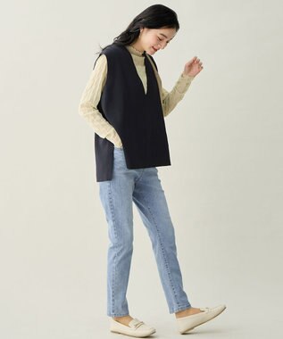 ANY 7daysデイリースキニーデニム ブリーチ