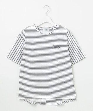 J.PRESS LADIES エンブロイダリー ロゴ Tシャツ ブラック系1