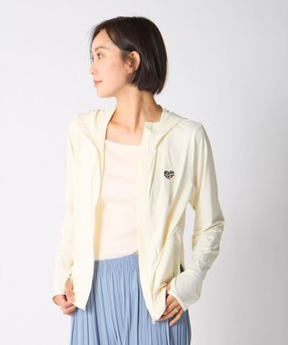 OP／FILA 【Ocean Pacific】接触冷感SNC｜ロゴ入りラッシュパーカー