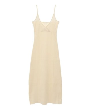 Green Parks レース編み風ビスチェキャミワンピース Off White