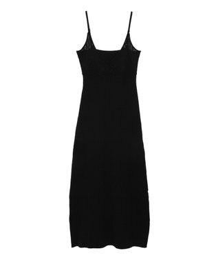 Green Parks レース編み風ビスチェキャミワンピース Black