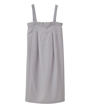 Green Parks マルチＷＡＹフロントｚｉｐサロペットスカート Brown