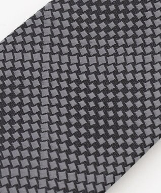 JOSEPH HOMME 【日本製】グラデーションハウンドトゥース 　ネクタイ ライトグレー系7