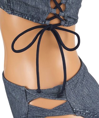 San-ai Resort（三愛水着楽園） ショルダーフリルノンワイヤービキニ 9M 　【San-ai Resort（サンアイリゾート）】 ネイビー