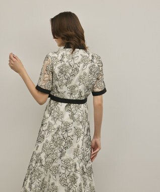 GRACE CONTINENTAL フラワーコード刺繍ワンピース キナリ