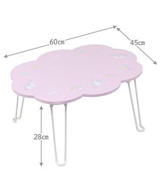 Mother garden マザーガーデン ユニコーンテーブル 雲型 紫