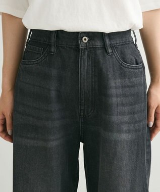 Green Parks デニムバギーパンツ Black