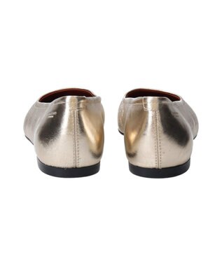 INTER-CHAUSSURES 【VAGABOND】メタリックレザーバレエシューズ ゴールド