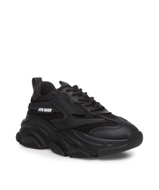 STEVE MADDEN POSSESSION ボリュームソールスニーカー ブラックブラック