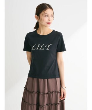 Green Parks ・swing by パールロゴTEE Black