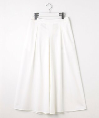 J.PRESS LADIES 【WEB限定カラーあり・洗える】トリコットジャージー フレアーパンツ ホワイト系