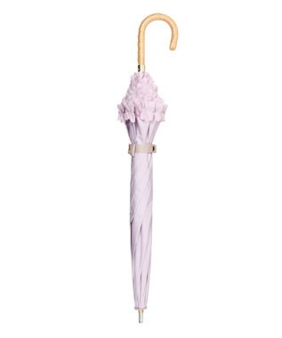 MOONBAT 【ランバン オン ブルー（LANVIN en Bleu）】晴雨兼用日傘 　長傘　ドビーフリル ライトパープル