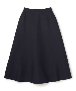 UNFILO BEAUTY FORM KNIT フレアスカート セットアップ ネイビー
