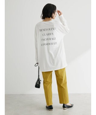 Green Parks 綿麻混イージーテーパードパンツ Yellow