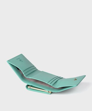 Paul Smith カラードゥードゥル ３つ折りがま口財布 ミントグリーン