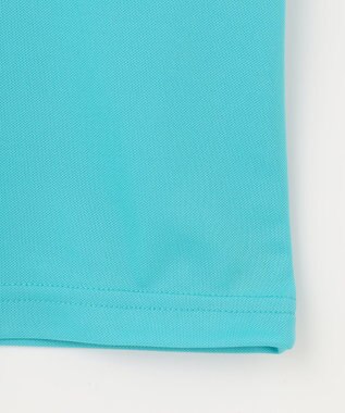 23区GOLF 【MEN】【接触冷感・UVケア・吸水速乾】ハーフジップ 無地ポロシャツ ブルー系