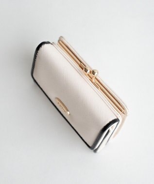 WEGO パイピングガマ口ウォレット ホワイト