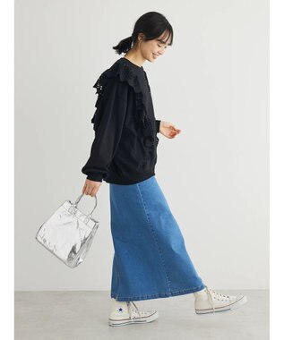 Green Parks ＧＵＭストレッチタイトデニムスカート Light Blue