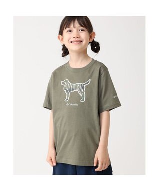 Columbia Columbia/ 【KIDS】バレークリークショートスリーブグラフィックシャツ /コロンビア Stone Green、 Friendly Fun