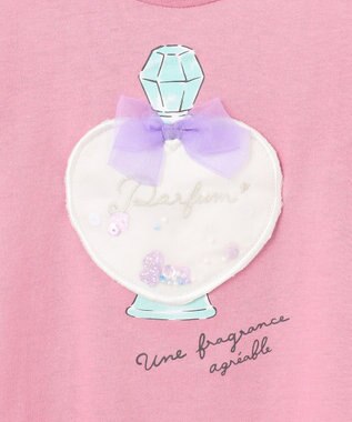 ANY KIDS 接触冷感 しろくま オフショルダー Tシャツ ピンク×パフューム