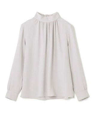 BEIGE， 【L-size】EVA / ハイネックロングスリーブブラウス Ice Blue