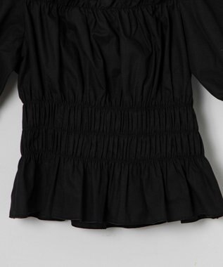 WEGO オフショルシャーリングブラウス ブラック