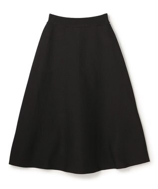 UNFILO BEAUTY FORM KNIT フレアスカート セットアップ グレージュ×ブラック