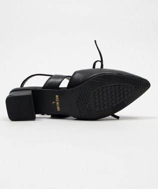 WEGO レースアップポインテッドシューズ ブラック