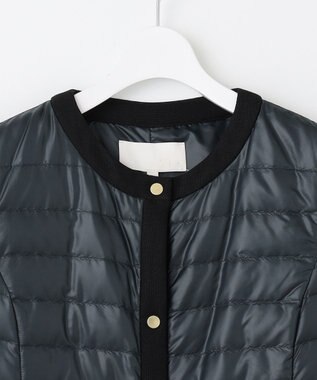 自由区 【洗える】ライトダウン ジレ ミッドナイト