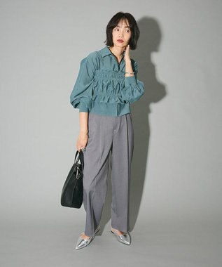 Green Parks ・ＥＬＥＮＣＡＲＥ　ＤＵＥ　ビスチェ付ショートシャツ Green