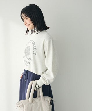 CRAFT STANDARD BOUTIQUE カレッジプリントショートプルオーバー Oatmeal