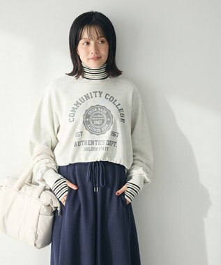 CRAFT STANDARD BOUTIQUE カレッジプリントショートプルオーバー Oatmeal